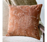 18 X 18 Velvet Flower Pillow