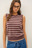 Striped Sweater Tank, Lightweight