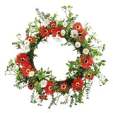 Colorful Daisy Wreath