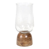 Large Slim Hurricane Glass On Stand