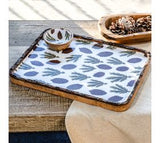 15 Bark Border Wood Tray
