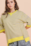 Oversized Stripe Casual Knit Top