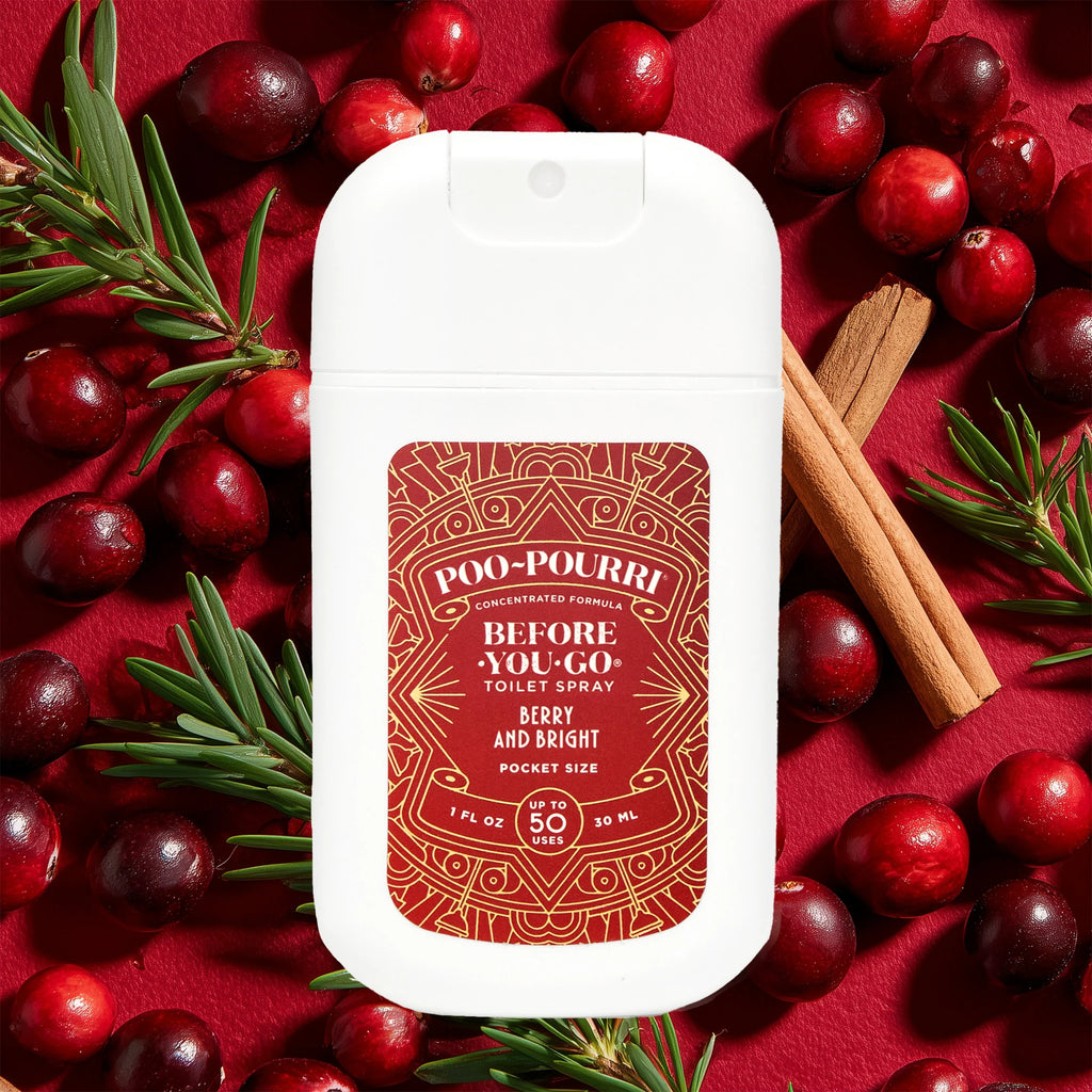 Holiday Poo~pourri Berry & Bright - 1 Oz Pocket Sprayer