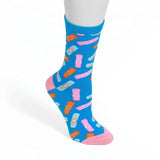 Blue Bandaid Socks
