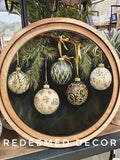 Round Ornaments Framed Artwork