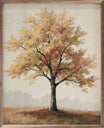 16x20 Autumn Tree On Hill