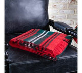50x60 Rd Tartan Fringe Throw