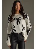 Cream Bow Sweater
