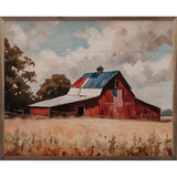 30x24 Red Barn Flag Field