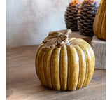 6.3 Lt. Brown Ceramic Pumpkin