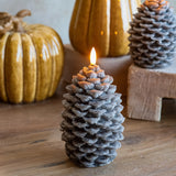 7 Led Pinecone Candle