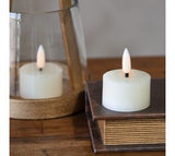 *inner* S/2 Cream Tealight Led Candles