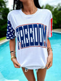 Freedom Varsity Curve Double Puff-glitter