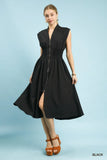 Smocked Waist Midi Dress