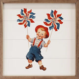 8x8 Boy Patriotic Vintage