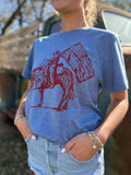 Heathered Blue Cowboy