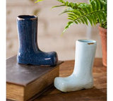 2 Asst. 5h Blue Rainboot Planter
