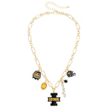 Iowa Hawkeyes Gameday Charm Necklace