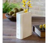 6.8 H. Book Shaped Ceramic Planter