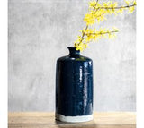 11.8 Deep Blue Terra Cotta Vase