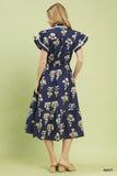 Floral Print Midi Dress