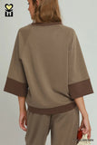 Modal & Tencel 3/4 Sleeve Cloudknit