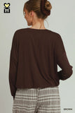 Bubble Hem Long Sleeve