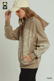 Jacquard Mixed Hoodie