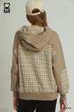 Jacquard Mixed Hoodie