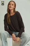 Polka Dot Bubble Hemtop