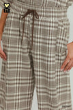 Plaid Fleece Raglan Pants
