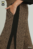 Leopard Print Wide Leg Pants