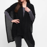 Black Open Sweater Knit
