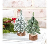 2 Asst 6 Mini Trees Wood Base