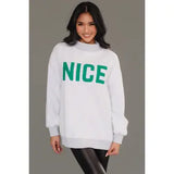 Gray Nice & Naughty Reversible Sweatshirt