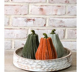 3 Asst 6h Velvet Gourds