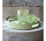 12 Lt. Green Metal Garden Tray