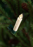 Led Clip-on Taper Candles W/6 Hour Timer (set Of 12) W/remote 4"h Plastic (requires 1 Aaa Battery, N