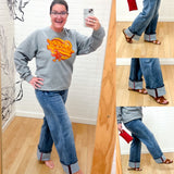 Cyclone Saturday Grey Crewneck Sweatshirt