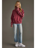 Wine Quarter Zip Sweatshirt
