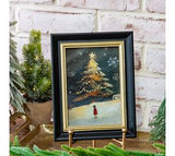 7 X 9 Framed Christmas Tree Art