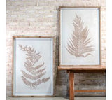 2 Asst. Fern Pattern Wall Art