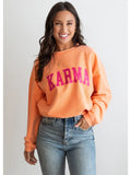 Karma Ribbed Sweatshirt