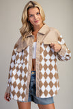 Coco Checked Fuzzy Jacket