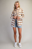 Coco Checked Fuzzy Jacket