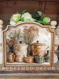 Copper Pots - Provincial Framed Artwork