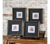 *inner* 4 Asst Foliage Framed Wall Art