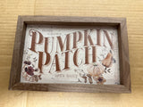 Home Grown Pumpkin Patch Border Whitewash