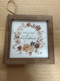 Welcome Autumn Wreath White