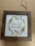 Harvest Blessings Wreath White